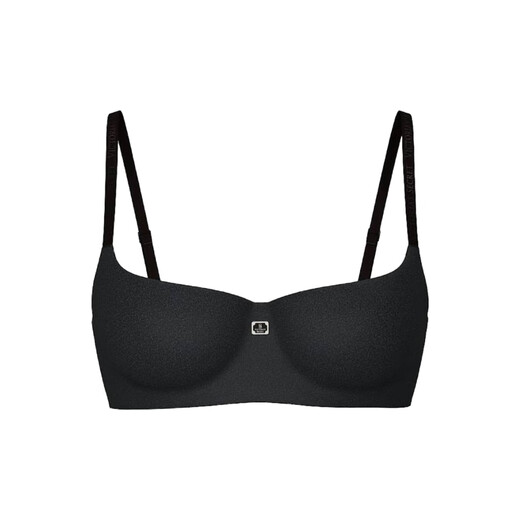 
Victoria's Secret Summer Logo Letter Strap Comfortable Thin Paddy Bra Women 5D9M Black 11265343 70B (32B)