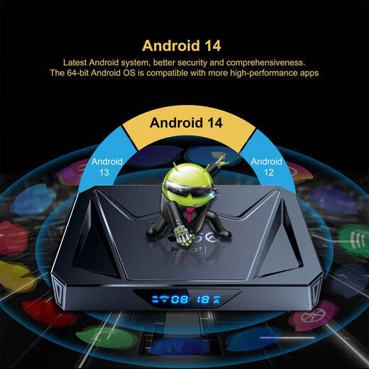 AIRWORLD nouveau décodeur Android 14 X96Q PRO + H728 boîtier TV pour commerce extérieur 8k boîtier TV réseau Gigabit 4G 32G + télécommande Bluetooth + WIFI6 + Bluetooth 5 version nationale