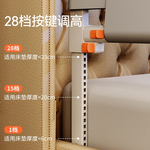 M-Castle-Bett Zaun Baby Kinderbett Bafferbettkante Anti-Fall-Bett-Leitplanke Drei-seitiges Spleißen gegen Clip Anti-Fall-Fall-Bett Zaun Galaxy grau einseitige 2,0 Meter