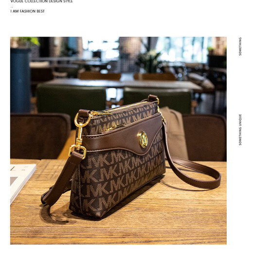 Coole Känguru Leder-Mobiltelefone Münzbrieftasche Frauenbeutel 2025 Neue hochwertige modische und vielseitige Umhängetaschen Crossbody-Tasche Kaffeefarbe