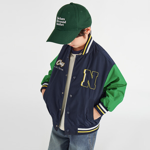 Duojia Boys Baseball Jacket 2025 Spring and Autumn Korean Style College Style Boys Tops Children's Casual Handsome Jackets