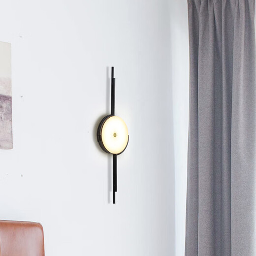HP Fashion Home Nordic Simple Light Luxury Wall Light Moderne personalisierte Arcade Balkon Korridor Glasabdeckung Nachtlampe 6623 Gold-60*10 cm-e27