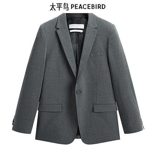 太平鸟男装【商场同款】西服B1BAD3X10 黑白灰7 L