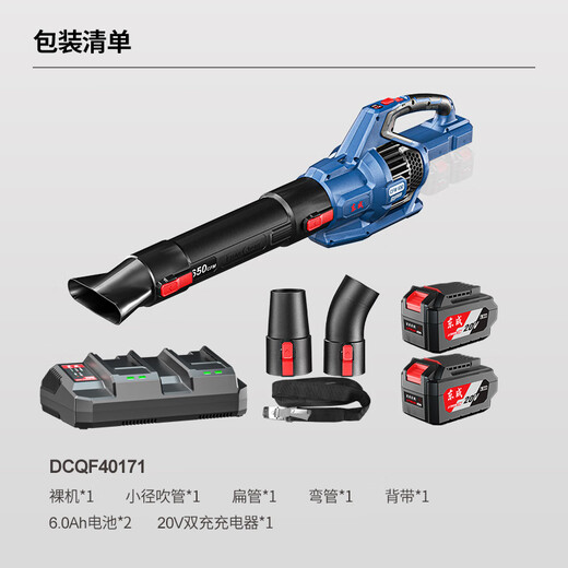Dongcheng hair dryer lithium battery brushless DCQF40171 20V6.0Ah leaf fire extinguisher garden leaves
