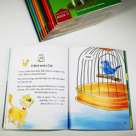 
Original English picture book One Story A Day For Beginners Children's Edition 12 volumes 365 stories Listen to children aged 4-8 every day English reading for children early childhood education books enlightenment pictures story book gift audio [Children's Edition book 7-12] 6 books in total
