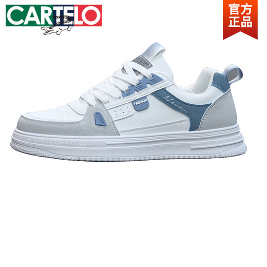
CARTELO domestic trendy brand joint shoes for men 2025 spring and autumn new breathable white shoes for men versatile trendy casual board shoes for men BK9910 white gray 39
