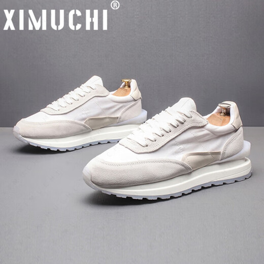 Zapatos de la marca Ximuchi Forrest Gump Shoes New Casual Shoes Breathable Canvas Zapatos versátiles White Sports Sports Hombres de papá grueso