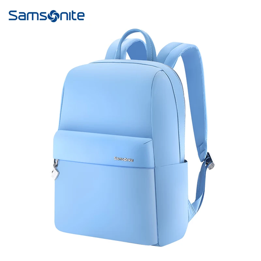 Samsonite Backpack 14-inch Laptop Bag Large Capacity Backpack School Bag for Men and Women Business Commuting and Travel Blue Slightly Flawed Model Special Price Clearance Dry Cleaning and Hot Air Drying Strictly Prohibited
