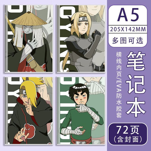 Orlandi Naruto Laptop Soft Gummi Set Notebook Naruto Peripheral Uchiha Sasuke Itachi Naruto Orochimaru Homolin Notepad Laptop BG13562