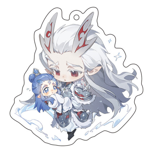 Nezha: The Devil Child venant le monde périphérique Key Chain Stone Stone Queen Ao Guang Ao Runshen Gongbao Exquise Animation Pendant YC-13549 Nezha 2 Chain