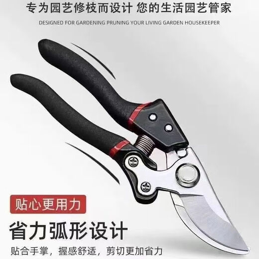 XMSJ German craftsmanship imported steel branch shears, tree shears, fruit tree shears, pruning scissors, household flower and grape pruning, welfare impulse, original German quality (thick branch shears) 100 times sharper + strong hardness