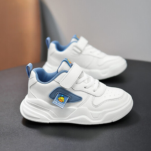 G.DUCKKIDS little yellow duck children's shoes children's white shoes single mesh boys' shoes leather face small and medium-sized children's girls' running shoes comfortable sports 6217 pink (single net) 27 inner length 17.2 foot length 16.2