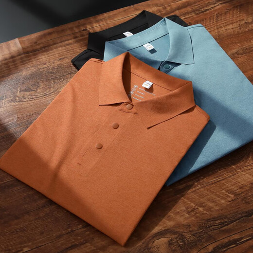 颜丁定制t恤冰丝夏季工作服男装工装速干polo文化衫印logo刺绣字工衣 902【特轻特柔】-多色可选 S