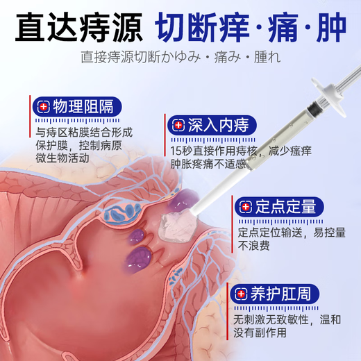 Ben'an Pharmaceutical Hemorrhoid Cream removes the inside and outside of the flesh ball and mixes it. Hemorrhoids special carbomer hemorrhoid gel suppository for anal itching non-medicine 3 boxes