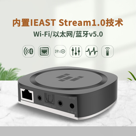 JiANZU M50 Bluetooth Receiver Fever Lustloser Audioadapter für den Lautsprecherverstärker Computer WiFi Network Airplay Audio Streaming Media Player Schwarz