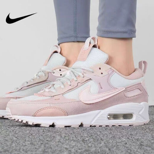 耐克（NIKE）NikeAIR MAX 90粉女子白气垫低帮减震运动鞋DM9922-104跑步鞋 35.5 限时特价