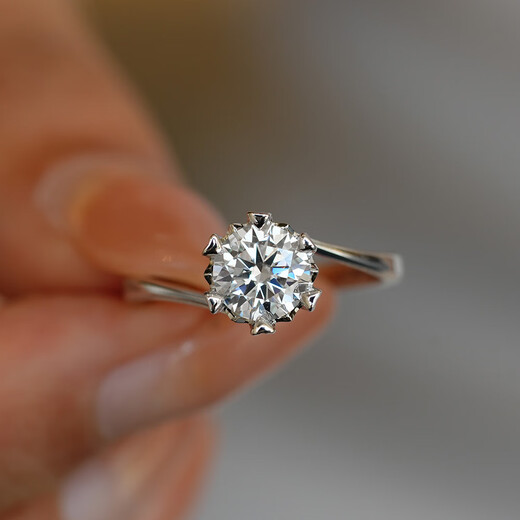 DR.PRESENT one carat diamond ring, moissanite ring, female proposal, wedding index finger ring, birthday gift for girlfriend and wife, soft style 2 carat diamond ring, adjustable