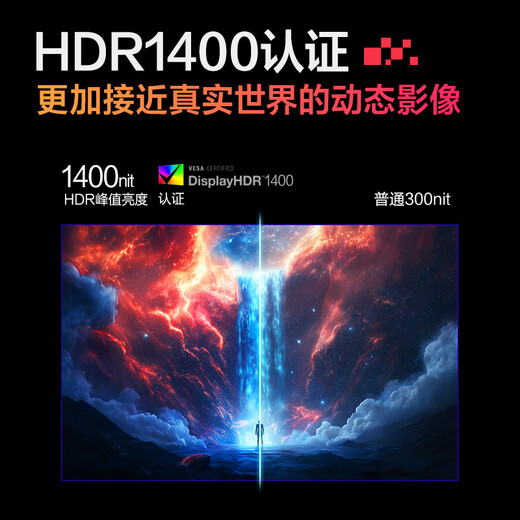 HKC 27-inch 2K HD 260Hz QD Quantum Dot MiniLED Backlight 1152 Partition HDR1400 Game Rotation Lift 1ms Professional E-Sports Monitor G27M4