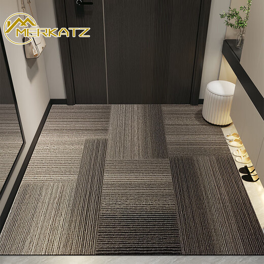 Merkatz Entrance Poor Poor Mat de la puerta de entrada de alta gama Mat de la puerta del pie Anti-Slip y Dirty Dure Door Mat de la puerta de entrada de la puerta de entrada Jingbo-Vítical Versión 15926 120cm*120 cm [anti-deslizamiento y no desplazamiento]