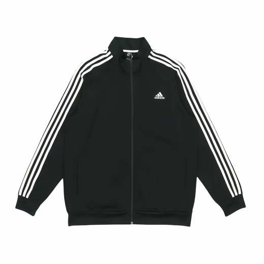 阿迪达斯 （adidas）定制服装 刺绣粉蓝色睡帽小熊条纹运动立领飞行员夹克外套 男女同 黑色 S