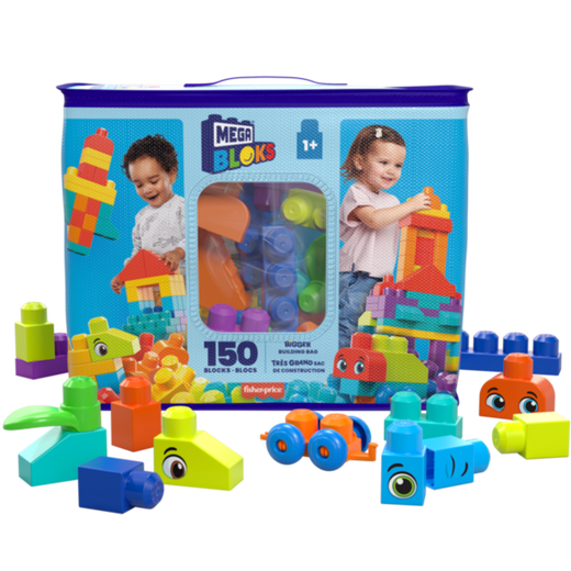 
Mega (MEGA) Children's Day Gift Food Contact Grade Material Large Grain Building Blocks 150 Pieces Set HHM96