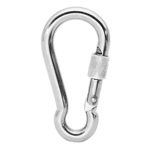 Kanle safety hook alloy steel carabiner quick-hang spring buckle buckle safety insurance dog chain buckle key ring lock top speed 10cm spring buckle 3 pieces