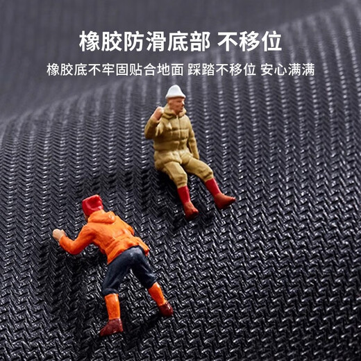 新年款五福临门入户门地垫进门口硅藻泥吸水脚垫红色喜庆门垫地毯 幸福安康-NB-12129 90*120cm升级硅藻泥