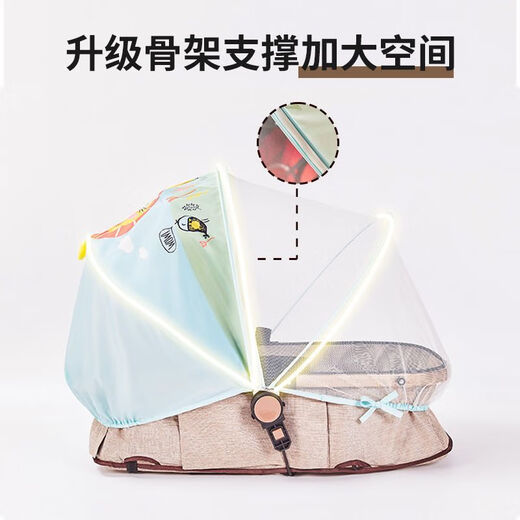 Others Stroller Mosquito Net Full Cover Universal Baby Outdoor Walking Artifact Stroller Anti-mosquito Cover Encrypted Net Cover Cartoon Tiger Model Stroller Mosquito Net Encrypted Net