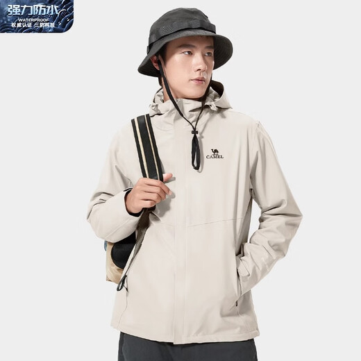 Chameau (chameau) [Zeus] veste à couches à couches extérieure milléennering costume de veste de sport imperméable de vent style couple de vent