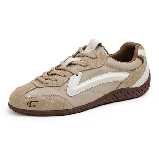 
Maden Speed ​​Racing Shoes Men's 2025 Summer New Retro Breathable German Training Shoes Thin Sole Sports and Casual Shoes Sand Color [Flat/Men/Fashion/Trendy] Maden Workwear 40