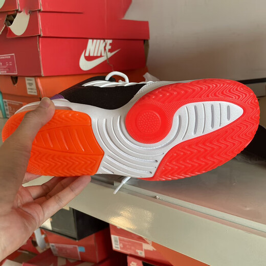 Nike (NIKE) casual shoes women's shoes new summer sports shoes Air Jordan Max Aura Xiaokang basketball shoes AQ9214-102 white mandarin duck 37.5