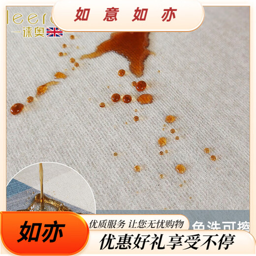 Ковер Leerout для гостиной, моющийся и протираемый, коврик для дивана, большой площади, для всей комнаты, элитный дом, водонепроницаемый, простой № 13567, 120 см * 80 см (водонепроницаемый и необрастающий)