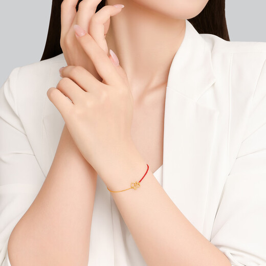 Chao Acer Get Money Now Yellow 18K Gold Bracelet Female Unicorn Gold Bracelet Zodiac Horse Zodiac Year Gift Chain Length Approximately 16cm + Tail Chain