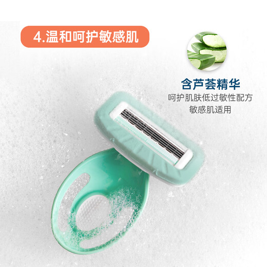 Schick women's small soap head body hair removal shaver 1 handle 1 blade for armpits and arms, compact and portable