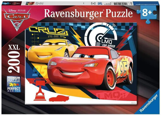 德国睿思Ravensburger儿童拼图迪士尼汽车赛车总动员10-100片麦昆 200片12625(无单独参考图)