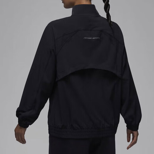 NIKE耐克春季女款夹克时尚简约舒适透气外套户外健身训练立领运动服 FN5144-010/黑 S