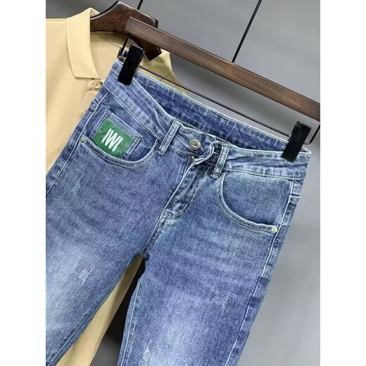 Benny Road Baleno Herbst Dünne neun-Punkte-Jeans Herrenmarke Slim Feet Frühling und Herbst Casual Hosen Stretch Herrenhosen 9275 29
