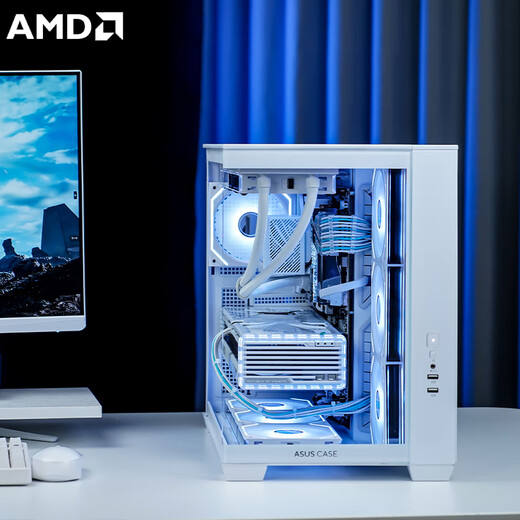 ASUS Ryzen 9950X3D/9800X3D host RTX5070Ti/5080/5090 host Thousand-frame e-sports rog family bucket host game desktop assembly computer complete machine Ryzen 7 9800X3D+RTX5070Ti丨Configuration three