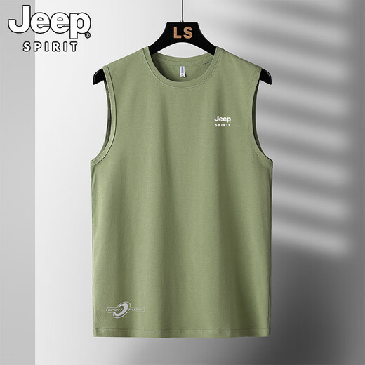 Jeep Spirit Jeep Жилет мужская летняя тонкая чистая хлопчатобумажная фитнеса.