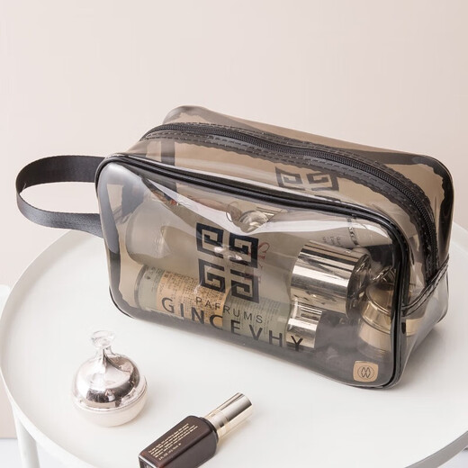 Quanpinwu travel toiletry bag, cosmetic bag, shower waterproof fitness swimming storage bag, portable storage bag, transparent medium size