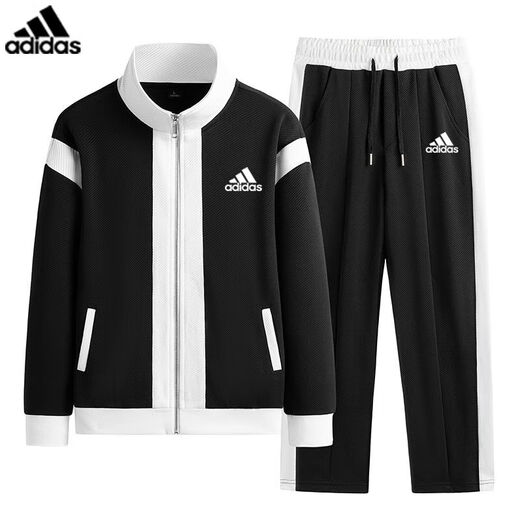 
Adidas Clover Casual Sportswear Set for Men and Women Spring New Loose Casual Fitness Running Breathable Two-Piece Set Cardigan Color Bundle Set [Gray] M Recommended 105-120Jin [Jin equals 0.5 kg]