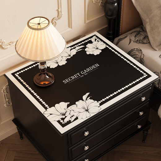 Couvercle de table de chevet Nouveau tapis de protection luxueux léger Couverture étanche à la poussière Couvercle de la poussière Refrigérateur Revêtement de couvercle Machine à couverture GJ-1278 Lily parfumé B
