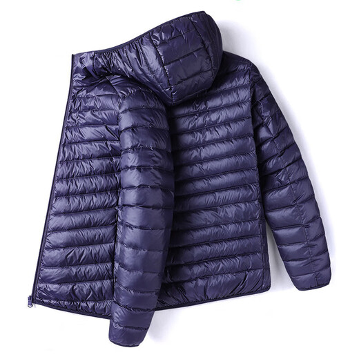 Zuosike Hommes Chaud Hiver Mince Soie Coton Veste en Coton Homme Court décontracté Col Montant Haut Papa Homme Coton Noir à Capuche 3XL