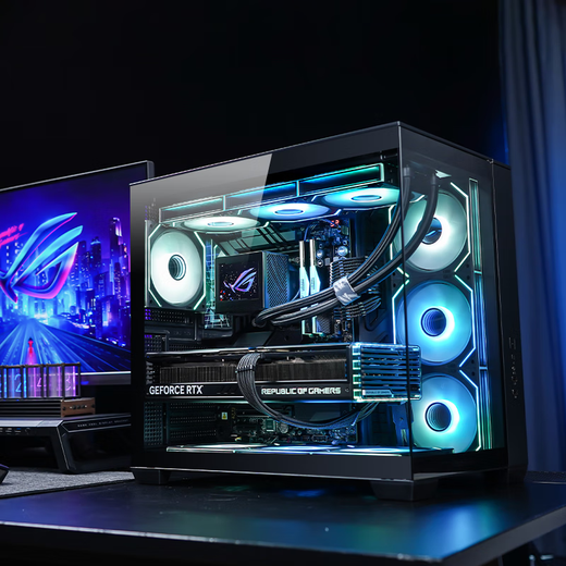 ASUS i9 14900KF ASUS ROG family bucket 5070Ti/RTX5080 host 5090D graphics card U7 265K host game e-sports AI rendering assembly computer complete machine U7 265KF + ASUS RTX5070丨Three