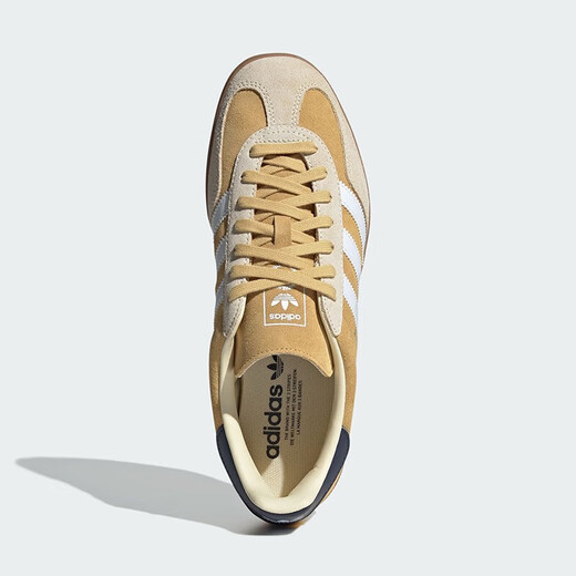 Adidas (adidas) Clover Casual Schuhe Herrenschuhe 2025 Sommer neue Sportschuhe Gazelle Wüsteschuhe Anti-Schlupf-Leichtgewichtsschuhe Ji3523 Hafer Farbe/Weiß/Hidden Blue 40