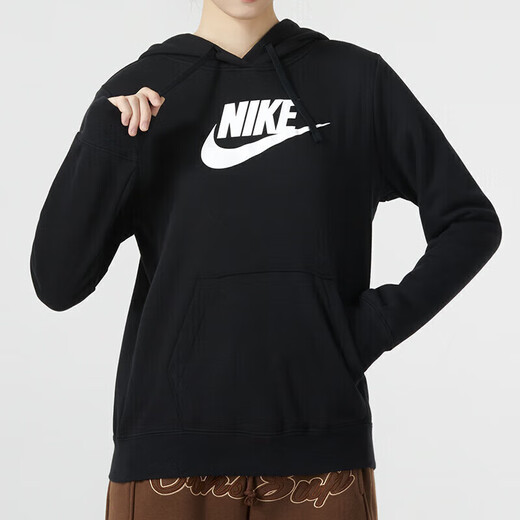 Nike (Nike) Costume féminin, automne et hiver Nouvelles vêtements de sport, Big Logo Sweatshirt Top Veste, pantalon décontracté, ensemble en deux pièces, sweat à capuche + pantalon / S / 155 chaud
