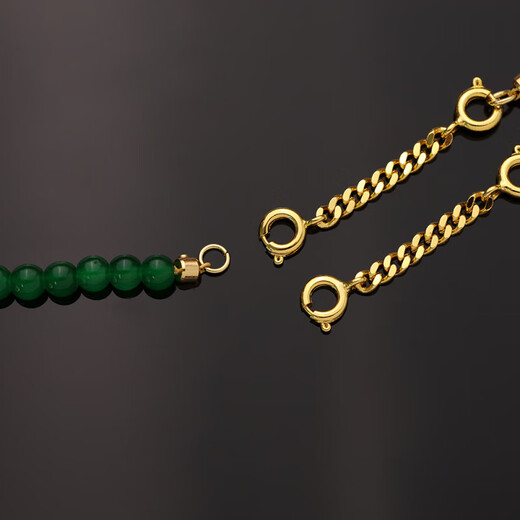 18k gold plated necklace extended chain handmade DIY beaded chain double gold extension chain - about 3.5cm style one