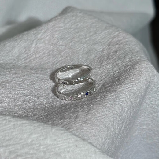 FVIP999 sterling silver pure silver ring viv a la vida life starburst couple ring anniversary gift exquisite small gift box gift opening adjustable all is well smooth female style same style