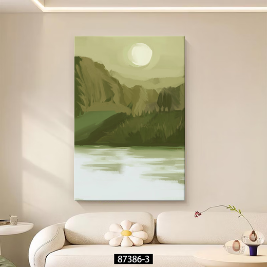 
Yihuanyu Rizhao Jinshan Living Room Decoration Painting Landscape Scenery Texture Hanging Painting Porch Corridor Floor Painting Sofa Back Wall Mural 15833-3 40*60 High-definition and delicate oil canvas Frameless texture painting (pine wood inner frame)