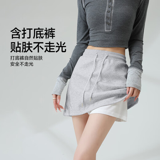 MJ STYLE Casual Drawstring Hip Short Skirt 2025 Autumn High Waisted A-line Slimming Hot Girl Style Short Skirt for Small People